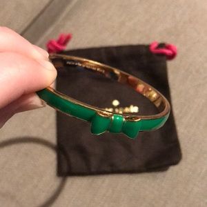 Kate Spade Green Bow Bracelet